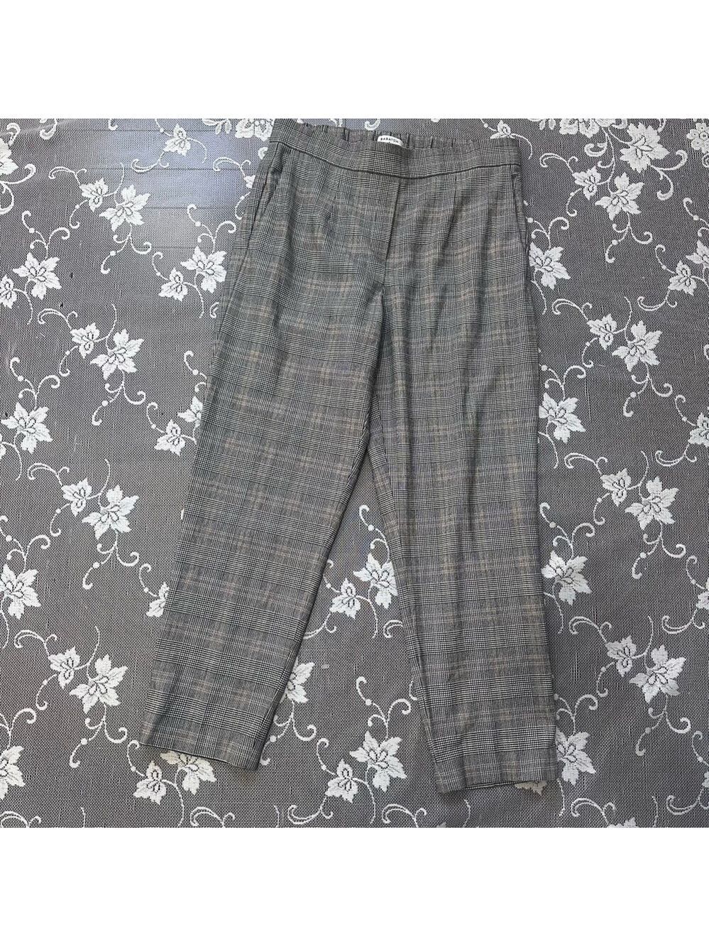 Aritzia Babaton Check Cohen Pull On Pant  Sz 8